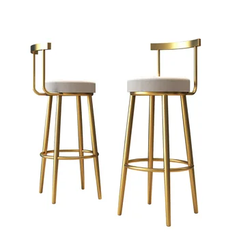 Барные стулья с усиленной спинкой, европейские Золотые Ножки, Итальянский стульчик для кормления, Дизайнерская Гостиная Кухня Taburete Alto Предметы домашнего обихода