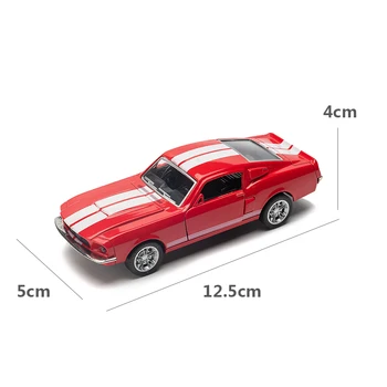 Новая Модель Автомобиля Mustang GT Classic Из Сплава 1:32, Изготовленная под давлением, Откидная Машина, Миниатюрная Копия Автомобиля Для Домашнего Декора, мини-Модель