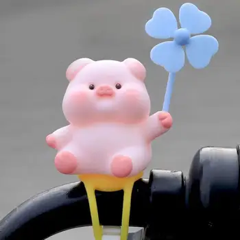 Резиновая свинья Broken Wind, креативная подвеска в виде милой свиньи на дорожном велосипеде, Многофункциональные миниатюры для езды на велосипеде, декор для автомобиля, Товары для дома