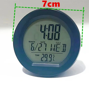 Автомобильный Термометр со Светодиодной Подсветкой и Измеритель напряжения с Цифровым ЖК-дисплеем, Обеспечивающим Точные показания Универсальная Комплектация