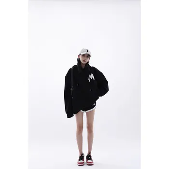 Толстовки для женщин, винтажная толстовка с капюшоном в стиле Харадзюку, уличная одежда в стиле хип-хоп, Y2k, эстетичный пуловер в стиле гранж, топ
