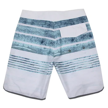 Мужские быстросохнущие пляжные брюки-стрейч, 3D водонепроницаемые шорты для серфинга, полосатые спортивные повседневные брюки для рыбалки на лодке за пять центов.