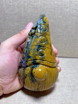 Природные океанские японские Гоблины, резьба по Целебному камню Рейки свободной формы Украшение дома Изысканный подарок