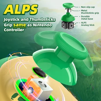 Новый золотисто-зеленый джойстик Neptune, механическая кнопка ALPS Stick, совместимый с Nintendo Swtich/OLED