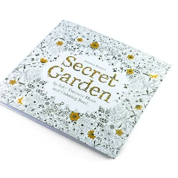 Книжка-раскраска Secret Garden небольшого размера для снятия стресса, версия для взрослых, ручная роспись, раскраска-мандала, игрушка Монтессори