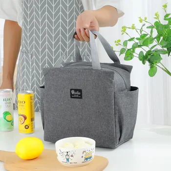 Изолированная сумка для ланча, переносной контейнер для бенто, сумка-холодильник для школы, сумки для еды, Термосумка для хранения ужина